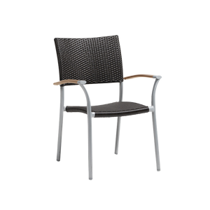 New Roma Stacking Arm Chair  w/Durawood Arm