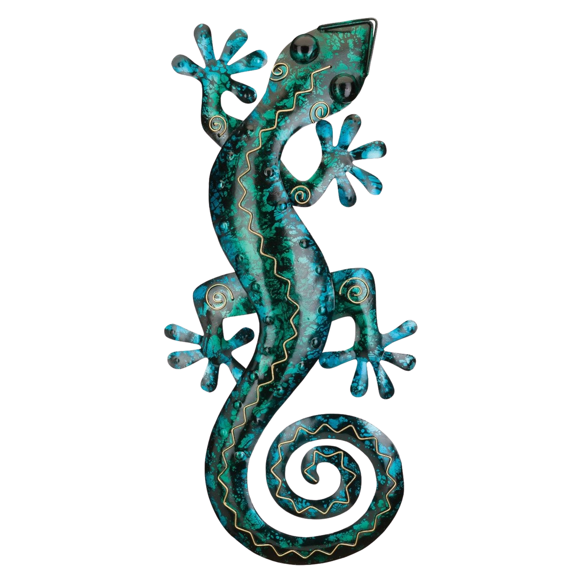 Gecko Wall Decor 29" Turquoise