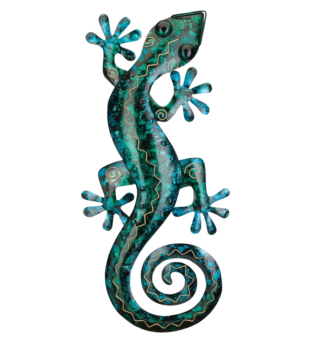 Gecko Wall Decor 29" Turquoise