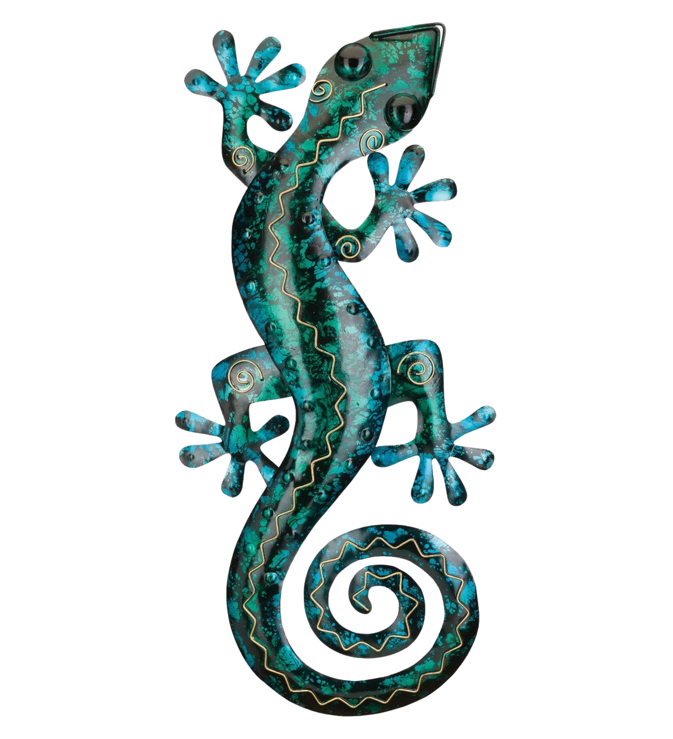 Gecko Wall Decor 29" Turquoise