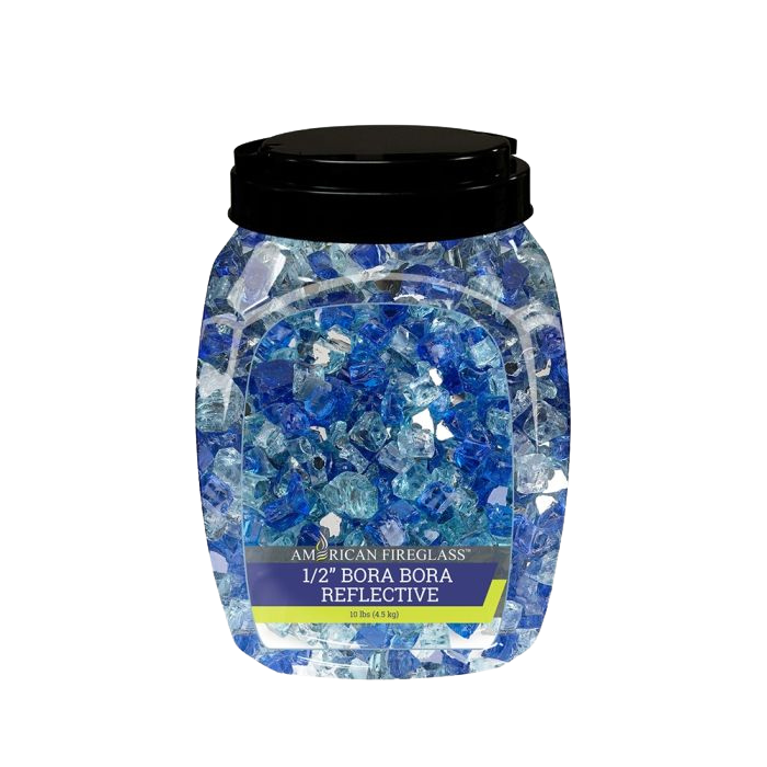 1/2" Reflective Fire Glass 10 lbs