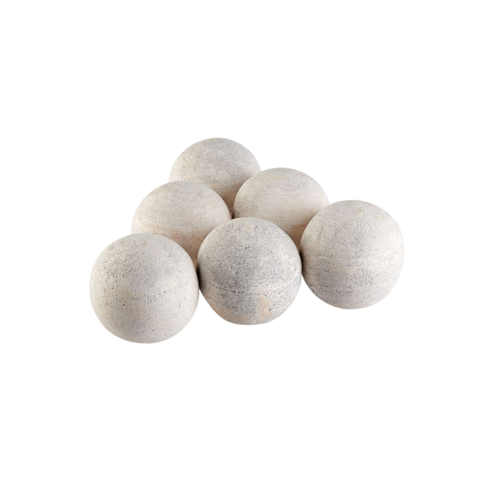 Lite Stone Fire Balls 4" Set of 6