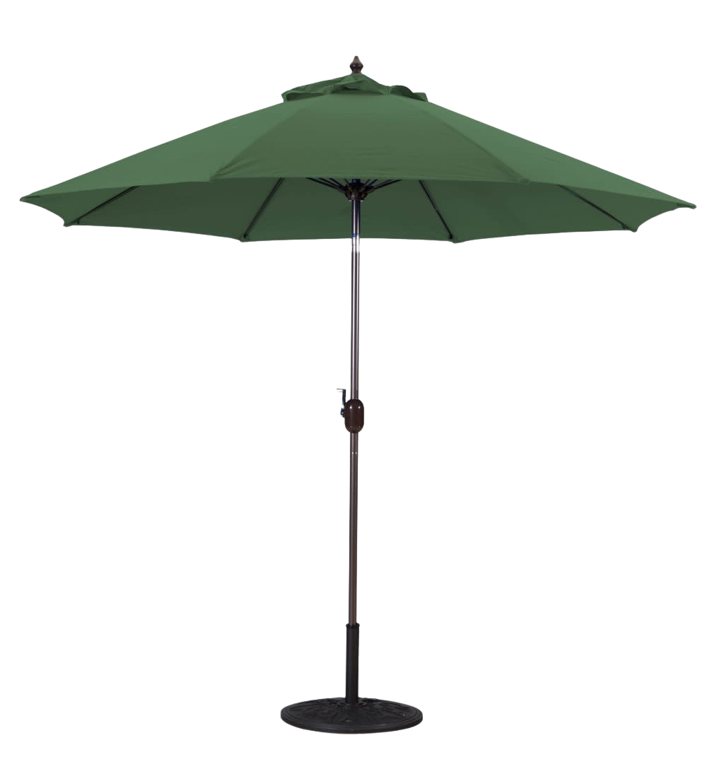 636 9' Manual-Tilt Market Galtech Umbrella