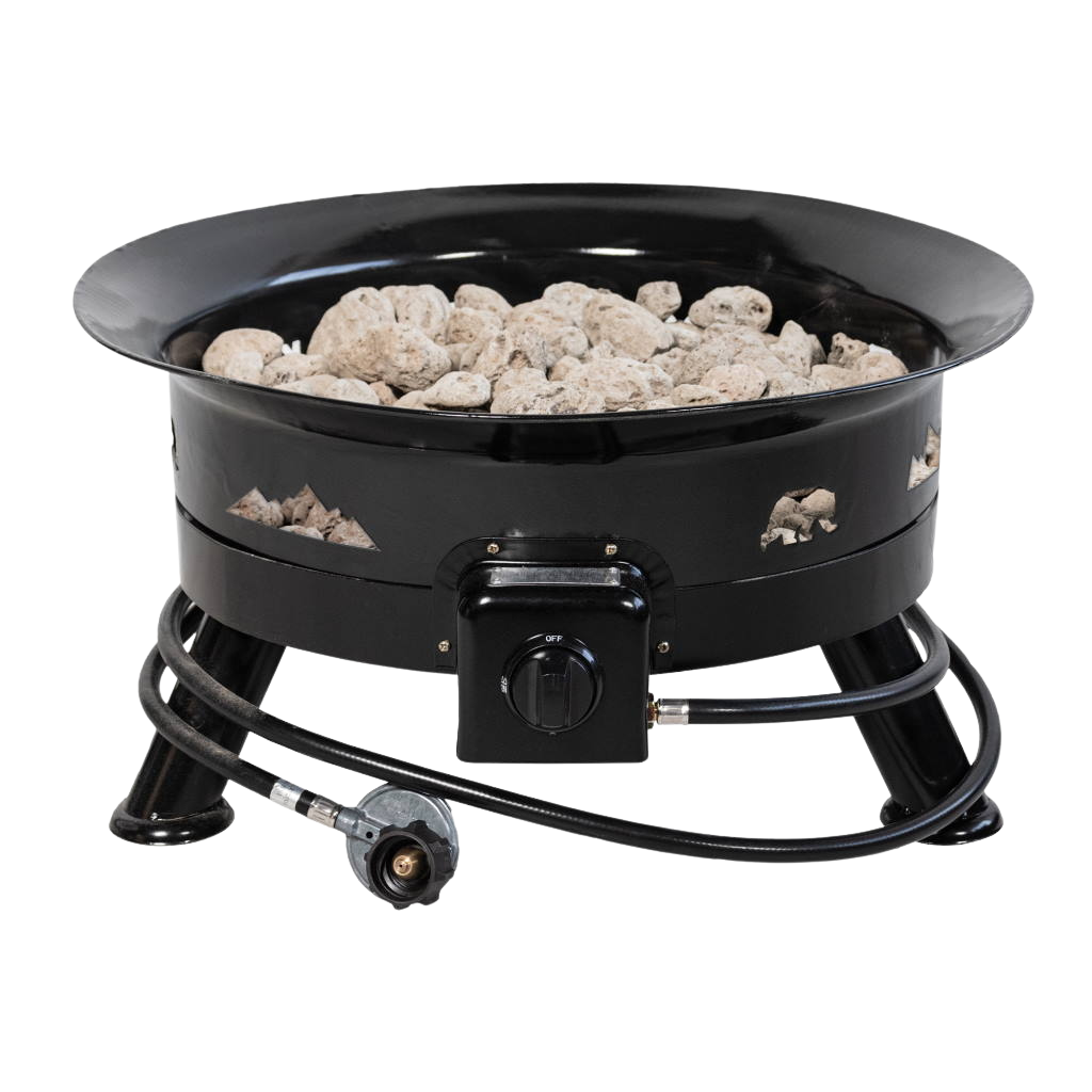 Bear Blaze Fire Bowl 24 "- Black w/ Lid