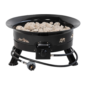 Bear Blaze Fire Bowl 24 "- Black w/ Lid