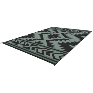Santa Fe Boho Outdoor Mat Sage/Black