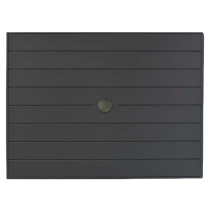 32″ x 48″ Rect Aluminum Slat Table Top W/UH