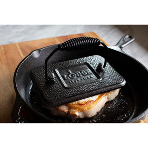 6.75 Inch x 4.5 Inch Cast Iron Grill Press