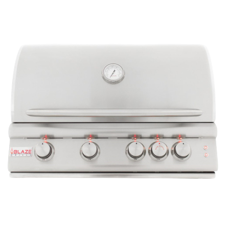 Blaze 32-Inch 4-Burner LTE Gas Grill with Rear Burner and Built-in Lighting System - NG