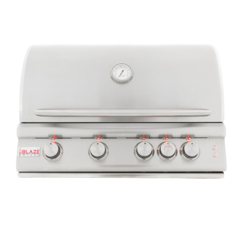 Blaze 32-Inch 4-Burner LTE Gas Grill with Rear Burner and Built-in Lighting System - NG