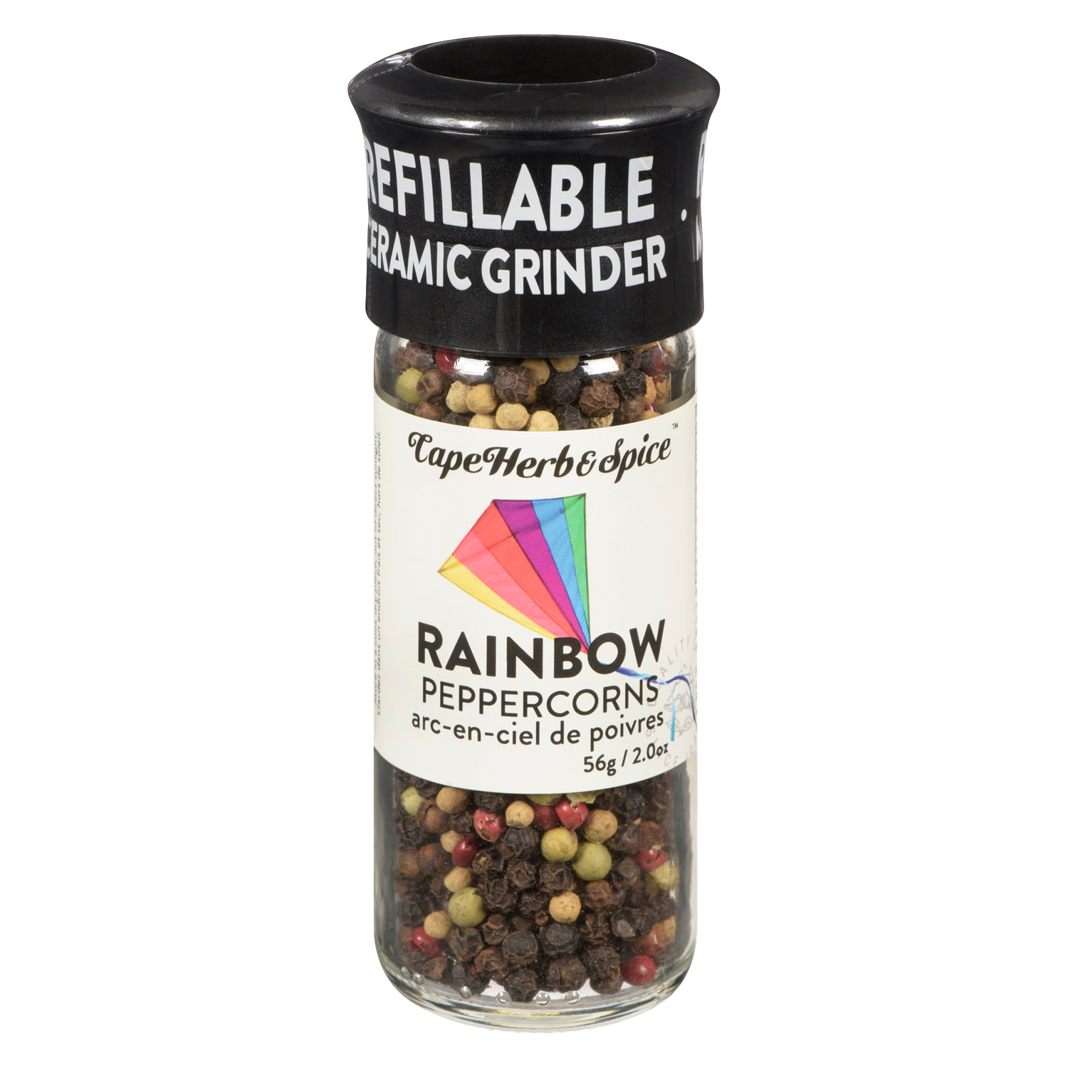 Rainbow Peppercorn - Ceramic Grinder with Refill Pack
