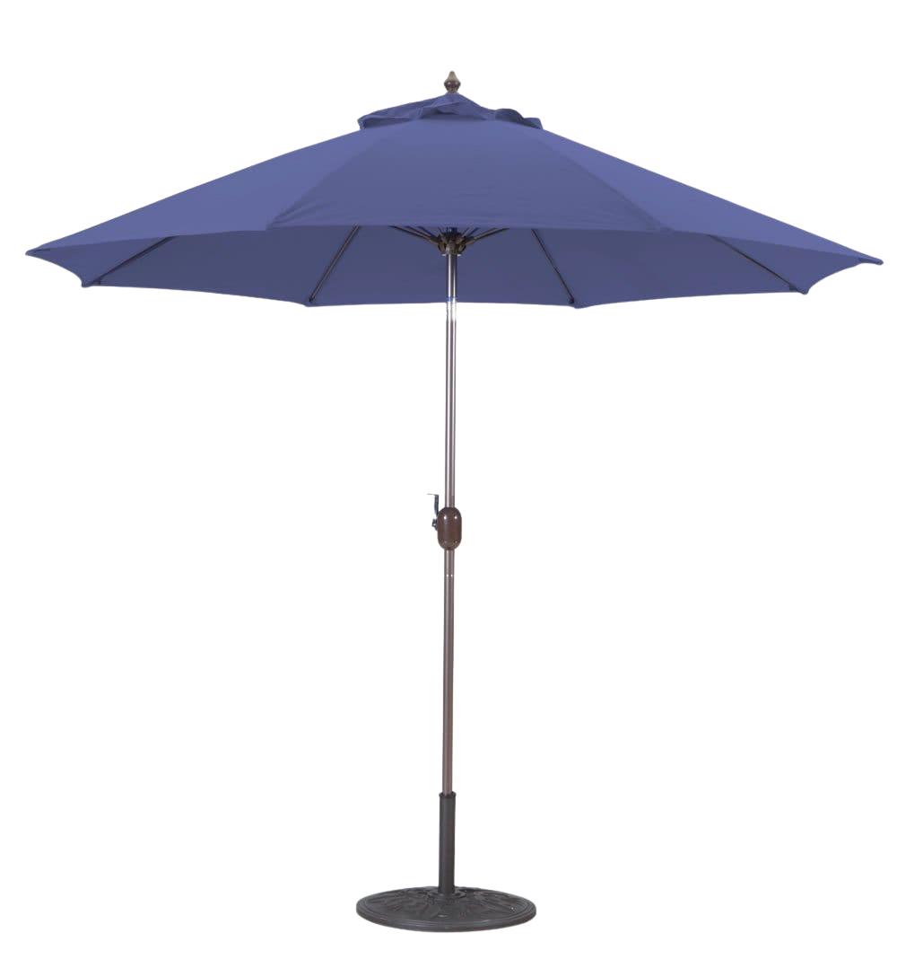 636 9' Manual-Tilt Market Galtech Umbrella