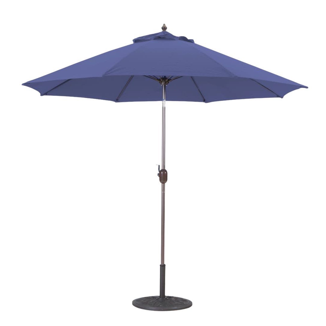 636 9' Manual-Tilt Market Galtech Umbrella