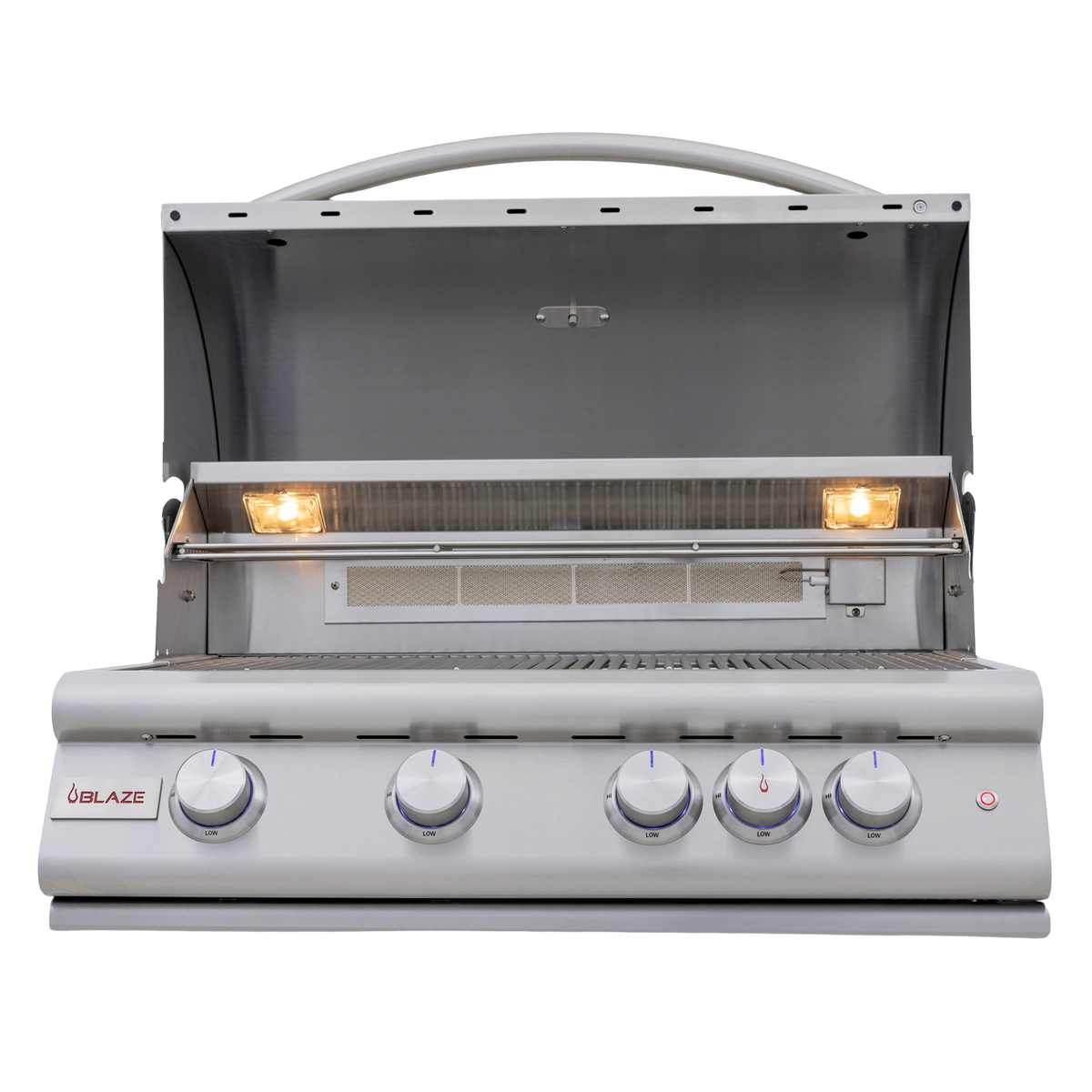 Blaze 32-Inch 4-Burner Premium LTE+ Gas Grill with Rear Burner and Built-in Lighting System - LP