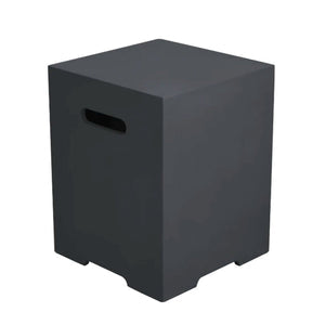 Elementi Square LP Tank Cover - Black - Smooth Finish