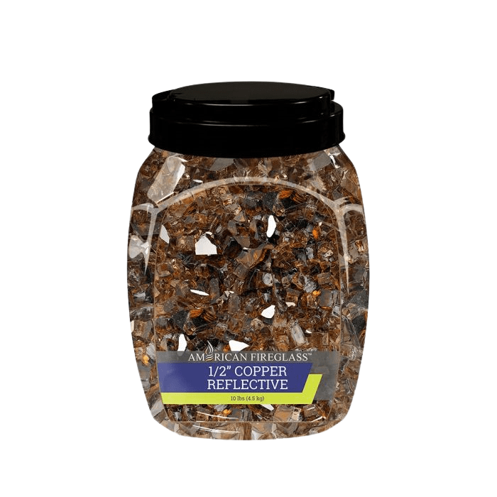1/2" Reflective Fire Glass 10 lbs