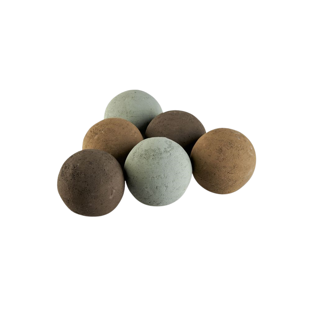 Lite Stone Fire Balls 4" Set of 6