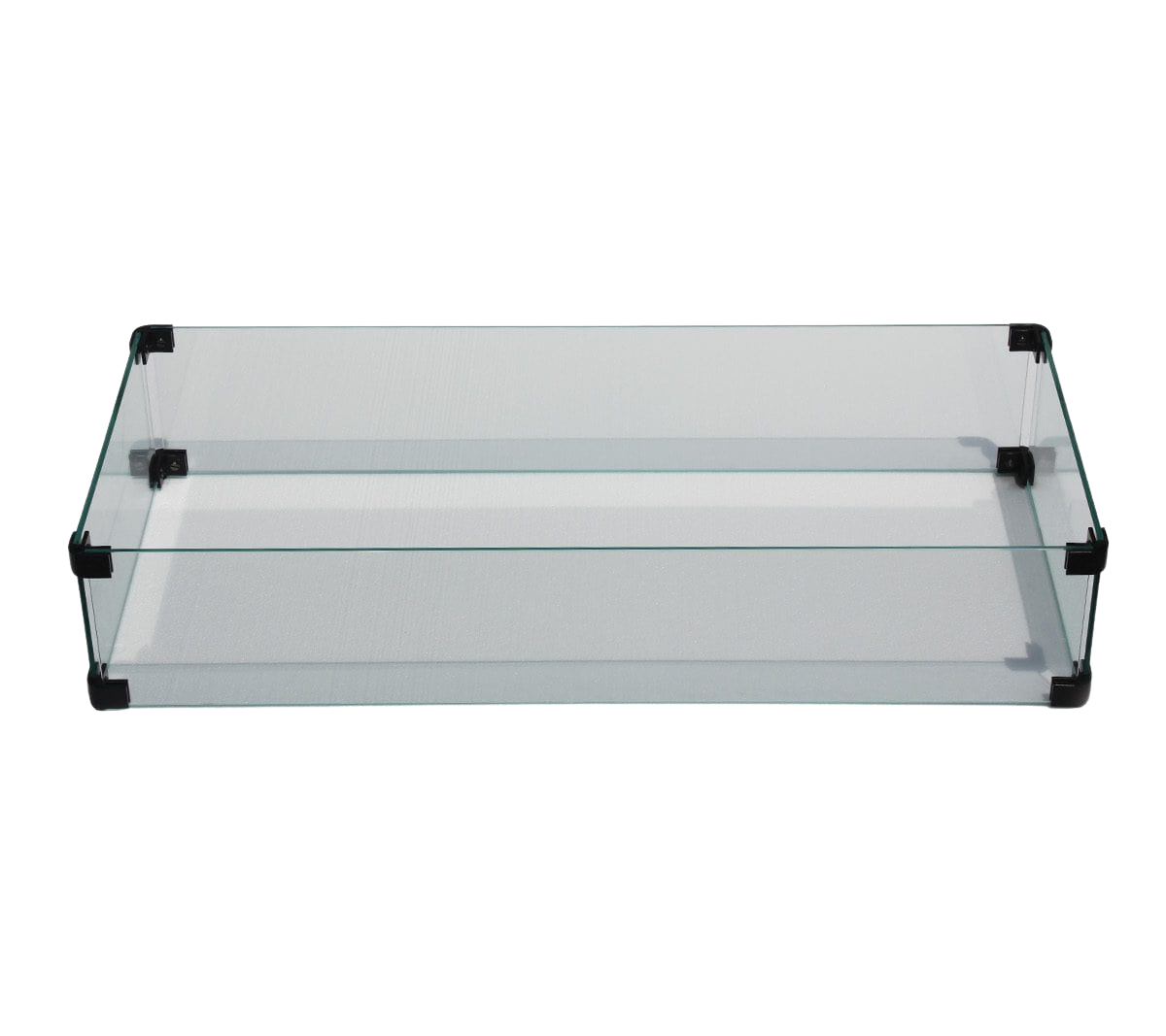 Rectangular Fire Pit Glass Windshield | W32"xD13.5"xH6.3"