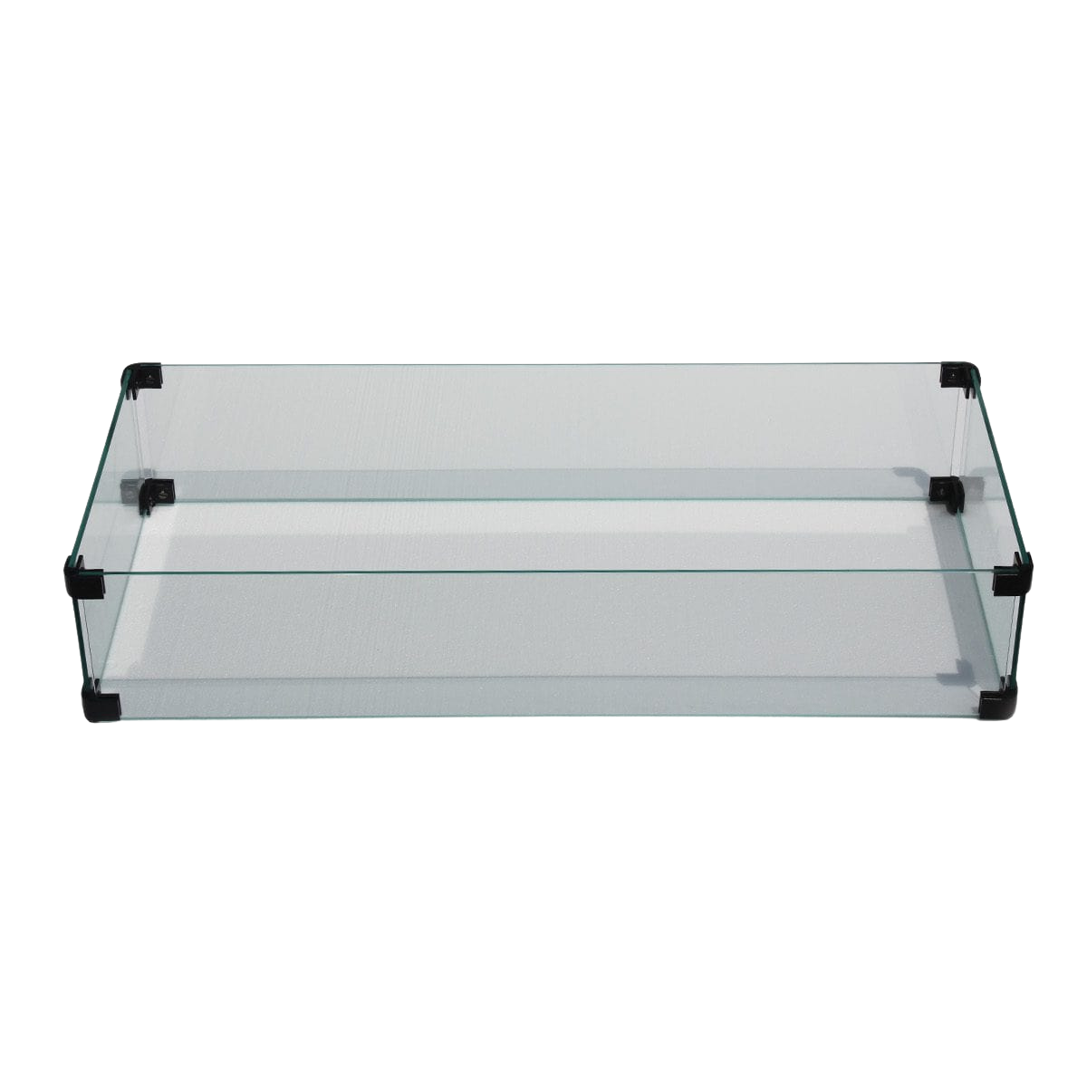 Rectangular Fire Pit Glass Windshield | W32"xD13.5"xH6.3"