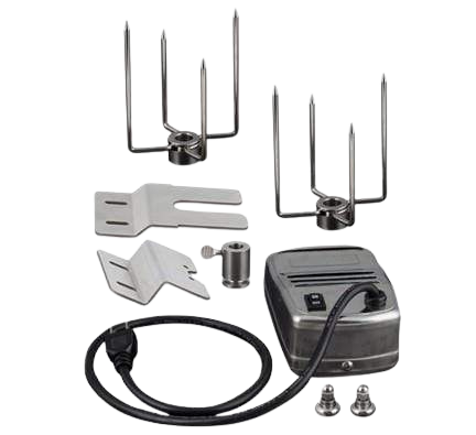 Stainless Steel Rotisserie Kit With Case