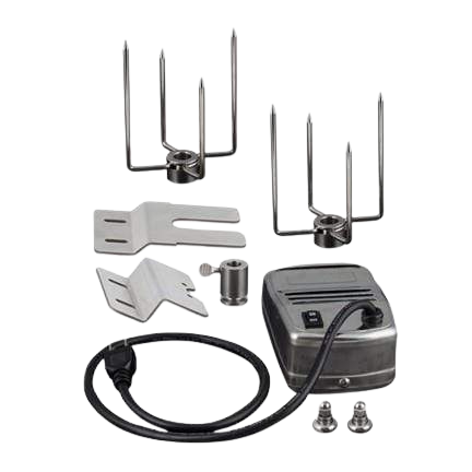 Stainless Steel Rotisserie Kit With Case