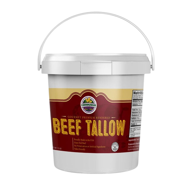 Premium Rendered Beef Tallow Tub 1.5lbs