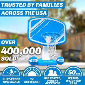 GoSports Splash Hoop Pro pool basketball blue