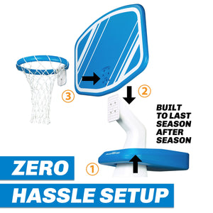 GoSports Splash Hoop Pro pool basketball blue