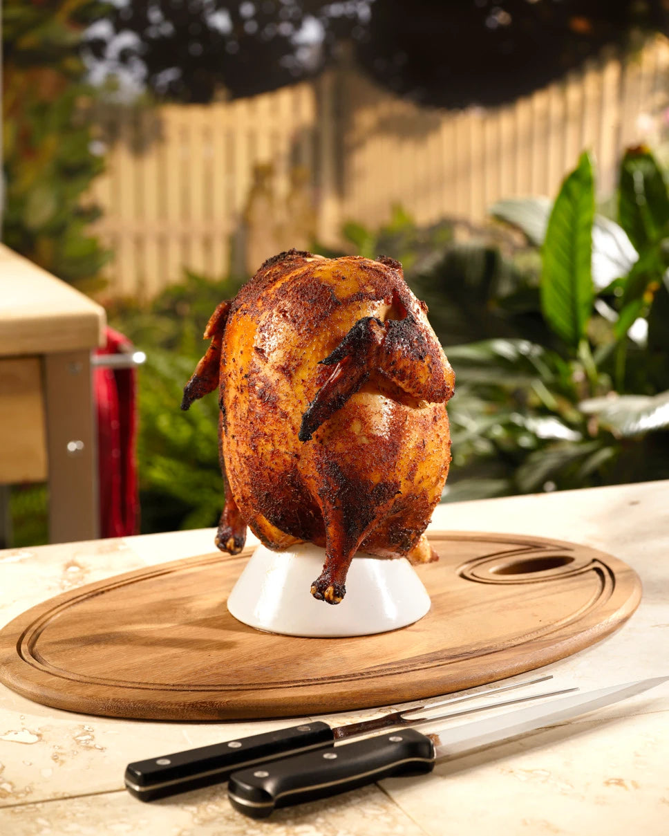 Big Green Egg Sittin' Chicken Ceramic Roaster