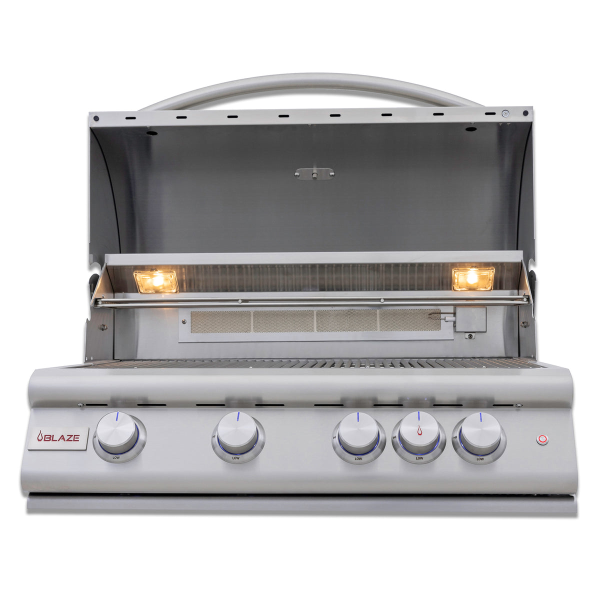 Blaze 32-Inch 4-Burner Premium LTE+ Gas Grill with Rear Burner and Built-in Lighting System - NG