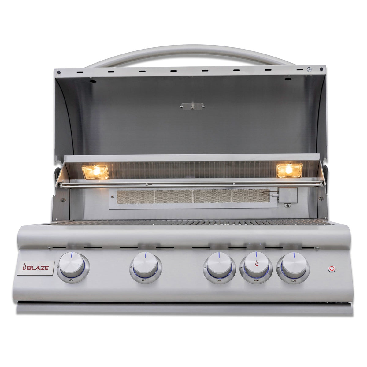 Blaze 32-Inch 4-Burner Premium LTE+ Gas Grill with Rear Burner and Built-in Lighting System - LP