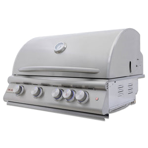 Blaze 32-Inch 4-Burner Premium LTE+ Gas Grill with Rear Burner and Built-in Lighting System - LP