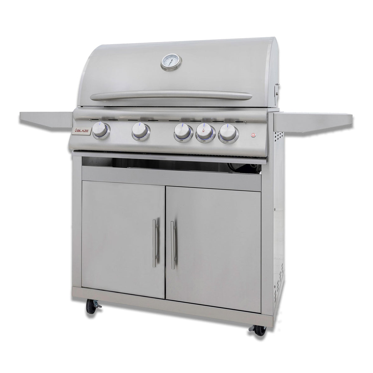 Blaze 32-Inch 4-Burner Premium LTE+ Gas Grill with Rear Burner and Built-in Lighting System - LP