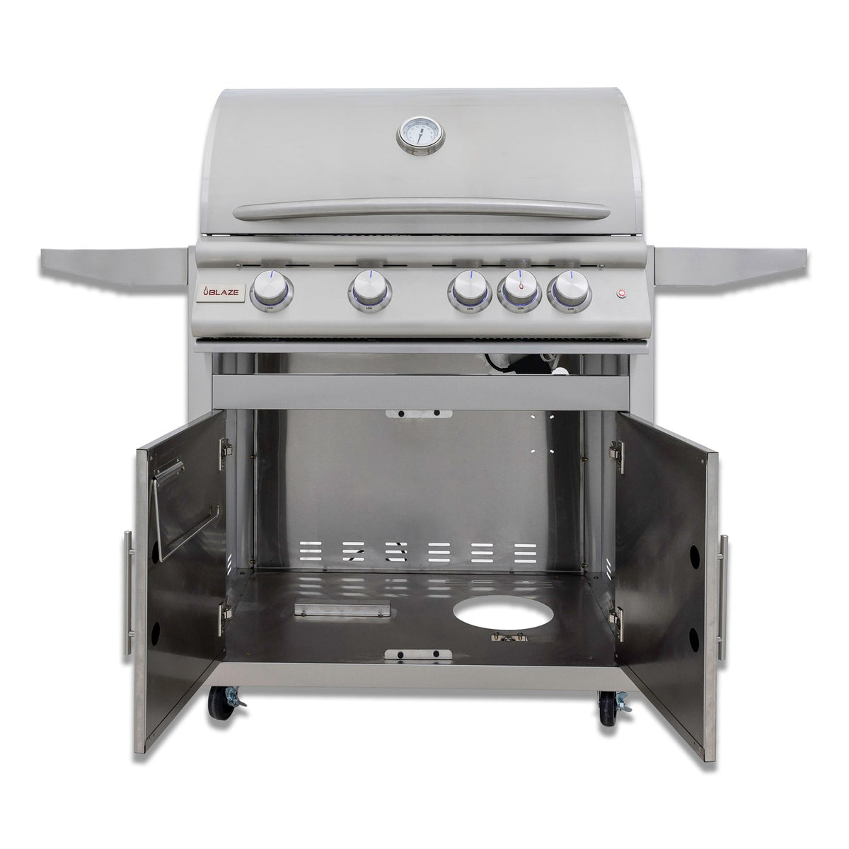Blaze 32-Inch 4-Burner Premium LTE+ Gas Grill with Rear Burner and Built-in Lighting System - LP