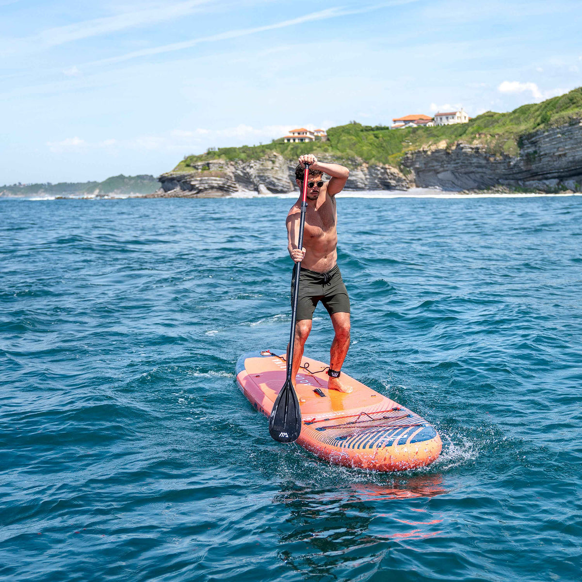 Aqua Marina Monster 12' All-Around Inflatable Paddle Board - Paddle, Pump & Leash Included