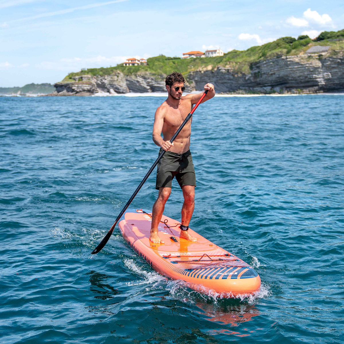 Aqua Marina Monster 12' All-Around Inflatable Paddle Board - Paddle, Pump & Leash Included