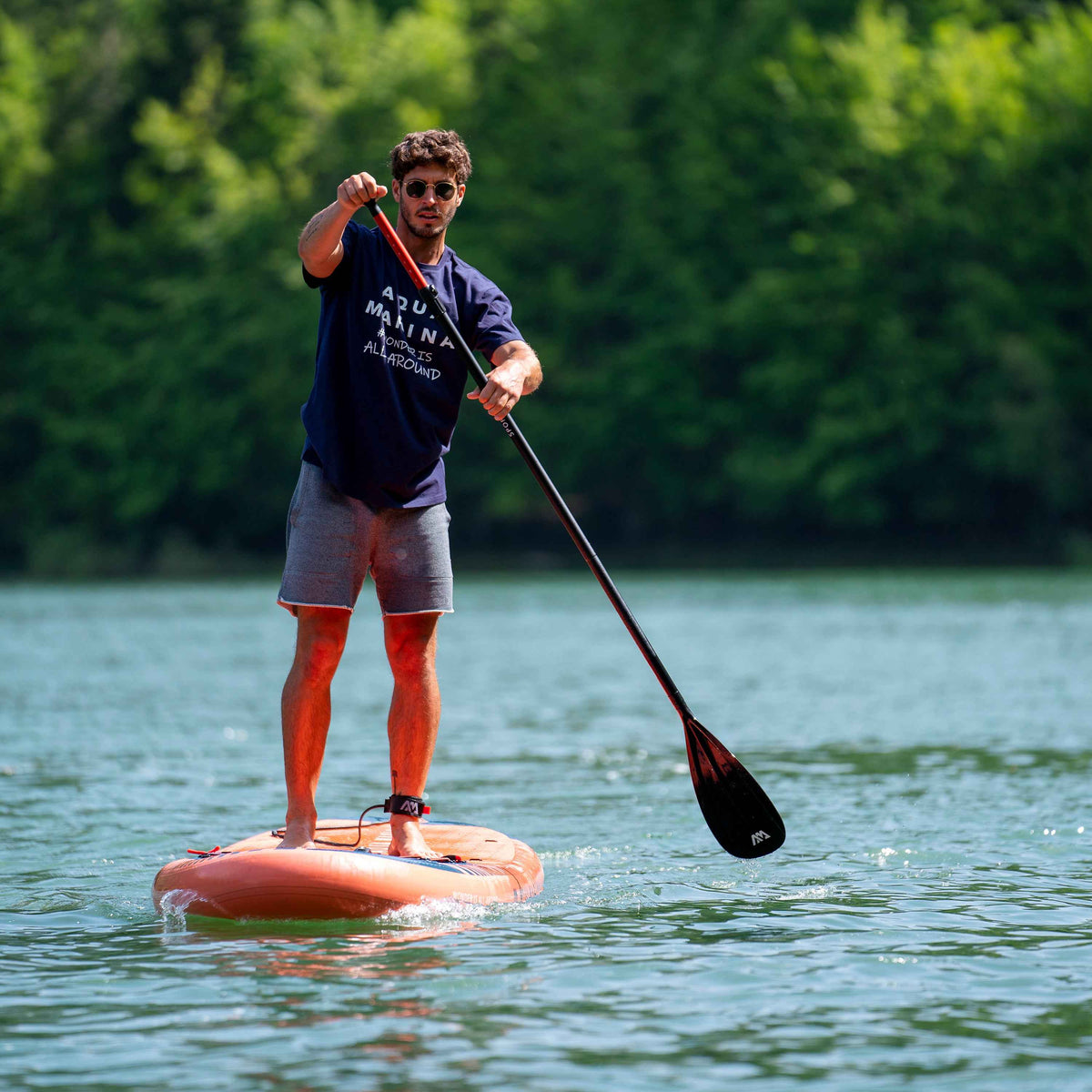 Aqua Marina Monster 12' All-Around Inflatable Paddle Board - Paddle, Pump & Leash Included