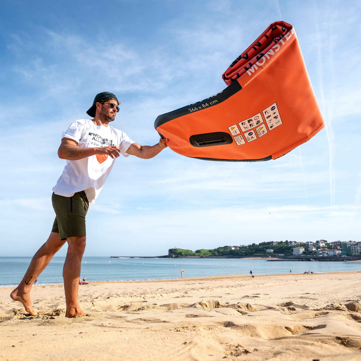 Aqua Marina Monster 12' All-Around Inflatable Paddle Board - Paddle, Pump & Leash Included