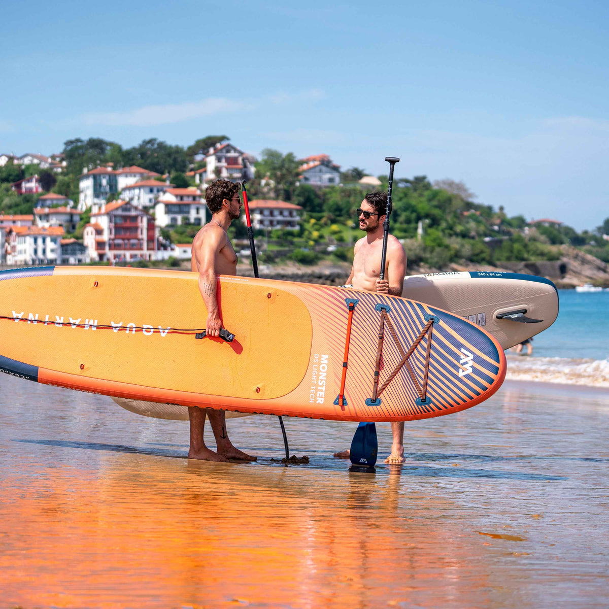 Aqua Marina Monster 12' All-Around Inflatable Paddle Board - Paddle, Pump & Leash Included