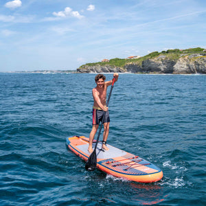 Aqua Marina Atlas 12' Advanced All-Around Inflatable Paddle Board - Carbon Hybrid Paddle, Pump & Leash Included