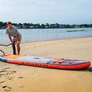 Aqua Marina Atlas 12' Advanced All-Around Inflatable Paddle Board - Carbon Hybrid Paddle, Pump & Leash Included