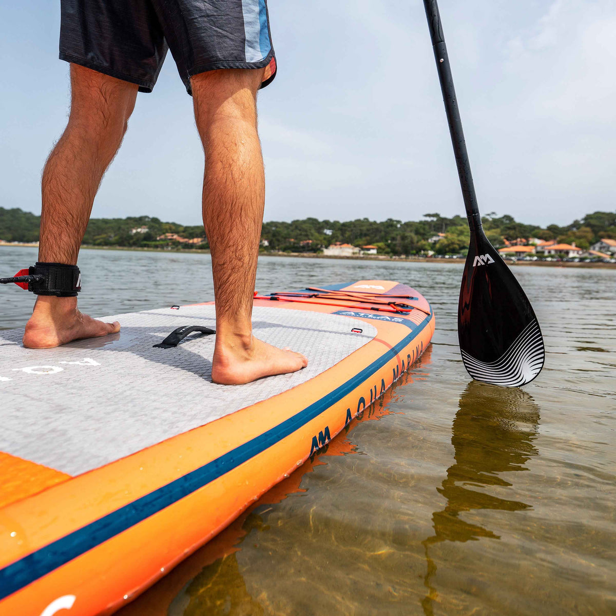 Aqua Marina Atlas 12' Advanced All-Around Inflatable Paddle Board - Carbon Hybrid Paddle, Pump & Leash Included