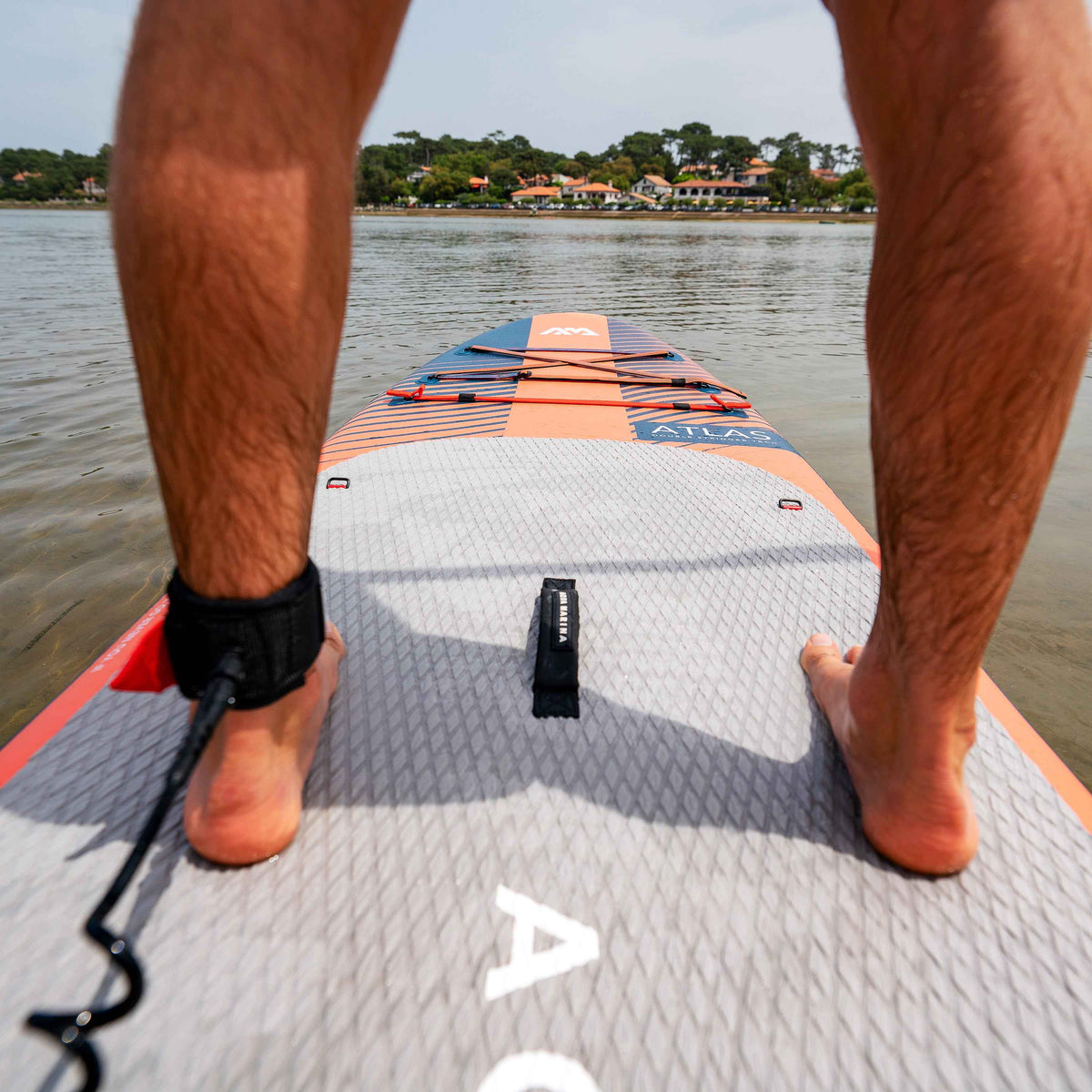 Aqua Marina Atlas 12' Advanced All-Around Inflatable Paddle Board - Carbon Hybrid Paddle, Pump & Leash Included