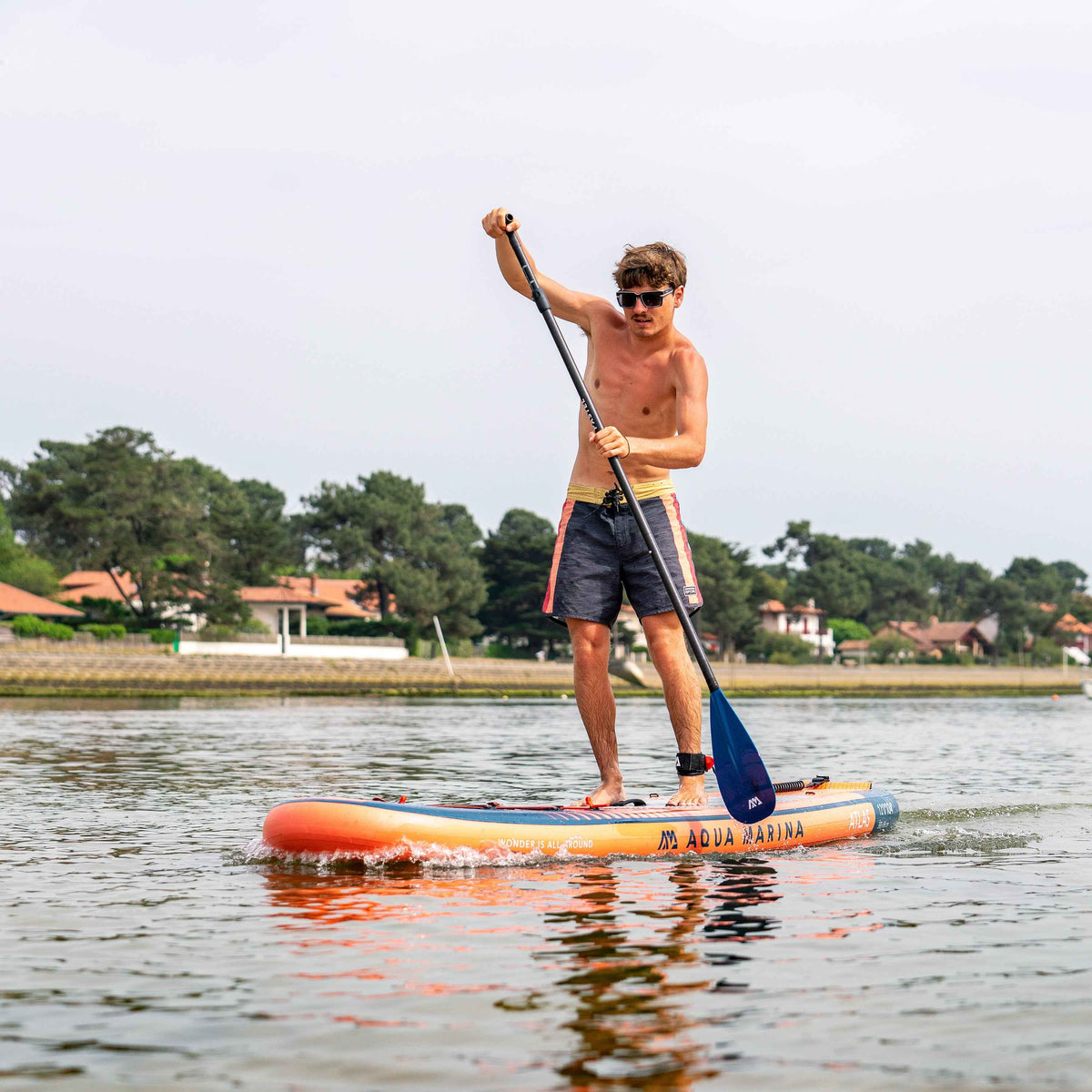 Aqua Marina Atlas 12' Advanced All-Around Inflatable Paddle Board - Carbon Hybrid Paddle, Pump & Leash Included