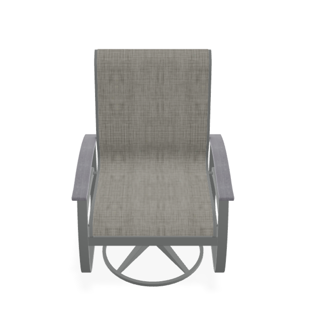 Belle Isle Sling Swivel Rocker - Graphite Cape Grey
