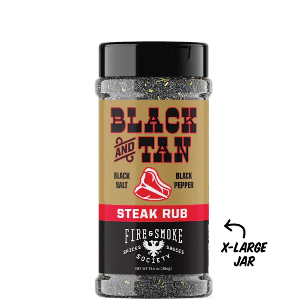 Fire & Smoke Black & Tan Steak Rub 360g