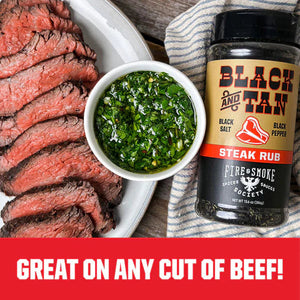 Fire & Smoke Black & Tan Steak Rub 386g