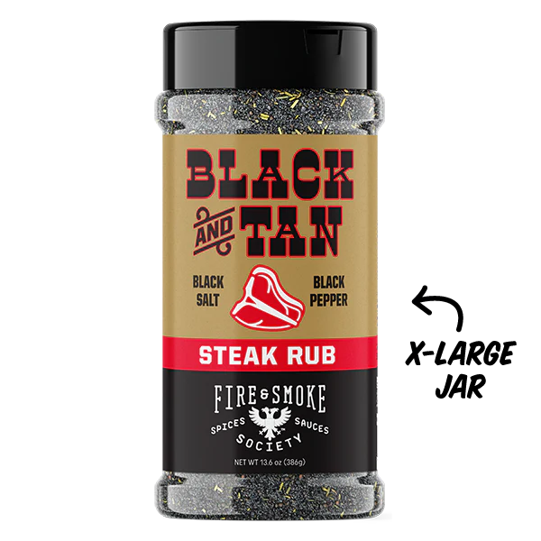 Fire & Smoke Black & Tan Steak Rub 386g