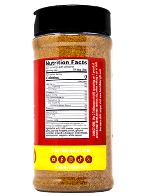 Malcom's Bonafide Chili Seasoning ingredients