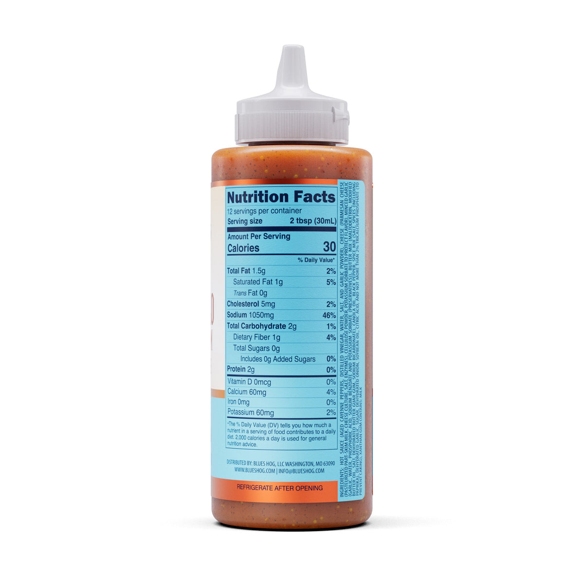 Blues Hog Buffalo Garlic Parm Sauce nutrition panel